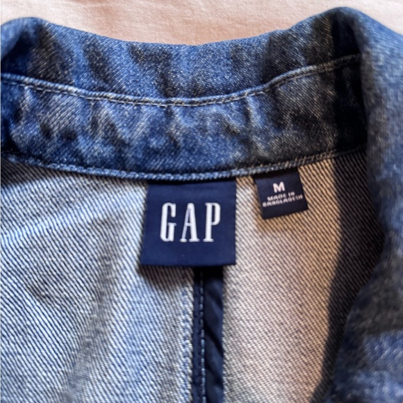 GAP Women's Denim Blazer Jacket in Indigo – Size M - Picture 7 of 12